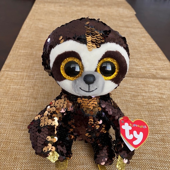 Ty Other - TY Beanie Baby “Dangler” Sequin Sloth Plush